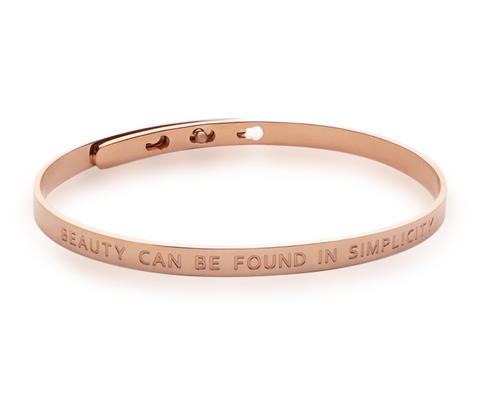 Simplicity Bangle Beauty 18k Rose Gold Plaqué