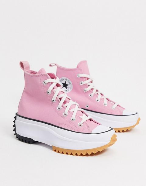 Zapatillas Hi-top En Rosa Run Star Hike De Converse