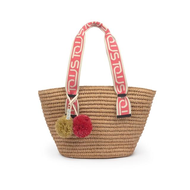 Capazo Grande Tous Summer Natural Y Rosa from Tous on 21 Buttons