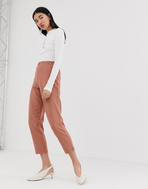 Asos Design – Karottenhose Zum Einschlüpfen Aus Jersey-krepp