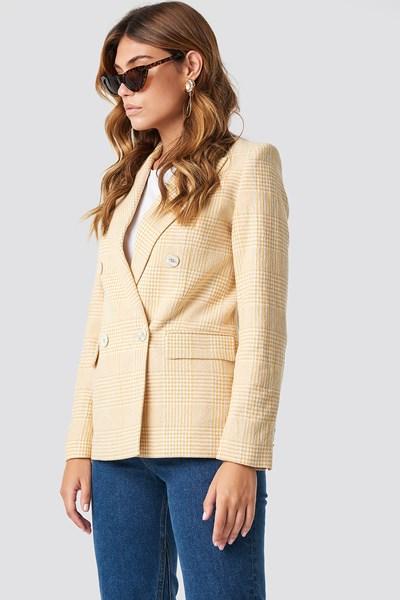 Mango Cintu Blazer - Yellow