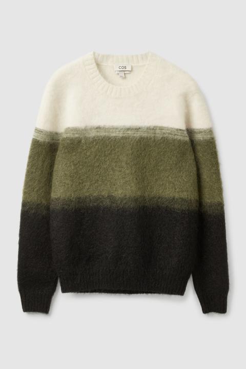 Colour-block Knitted Jumper
