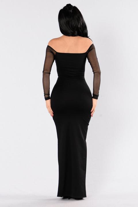 black morticia dress