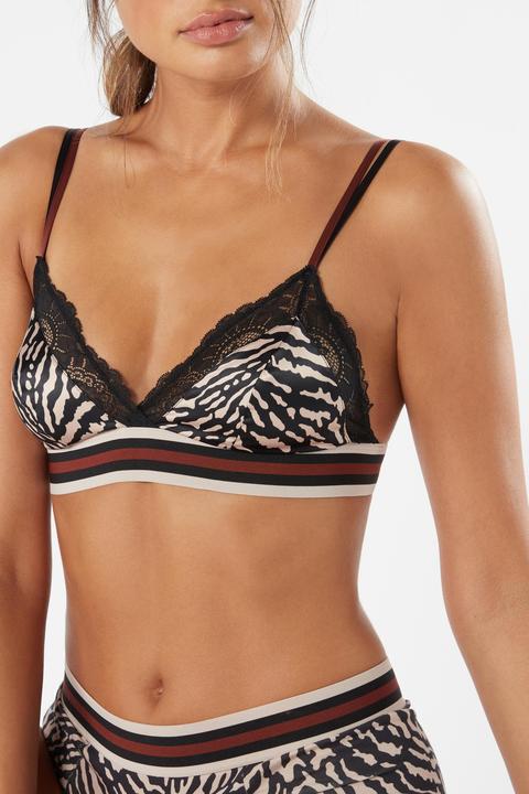 Reggiseno A Triangolo Zebra Stripes