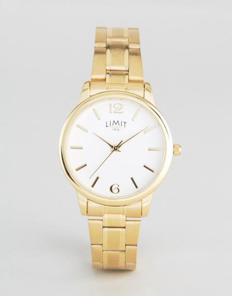 Reloj De Pulsera Dorado De Limit