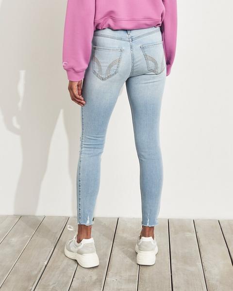 high rise crop super skinny jeans hollister