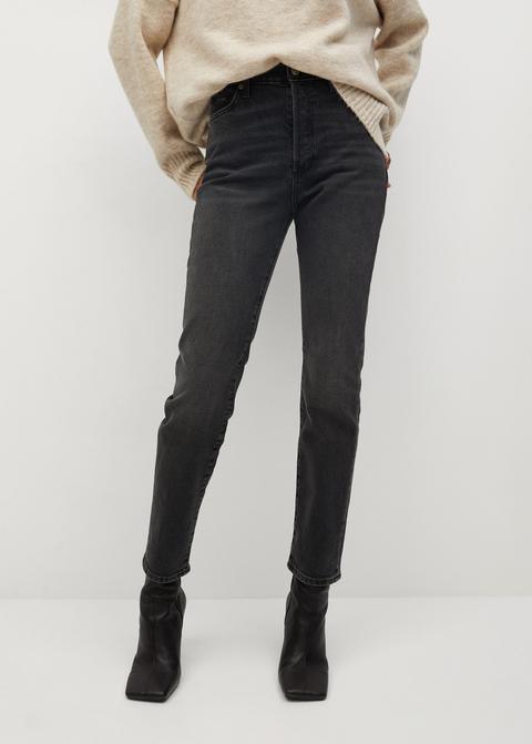 Jeans Slim Tiro Alto