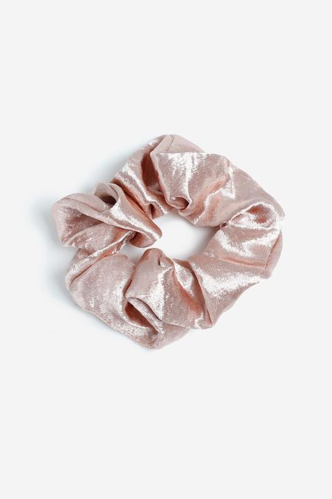 Womens **pastel Pink Hair Scrunchie - Pale Pink, Pale Pink