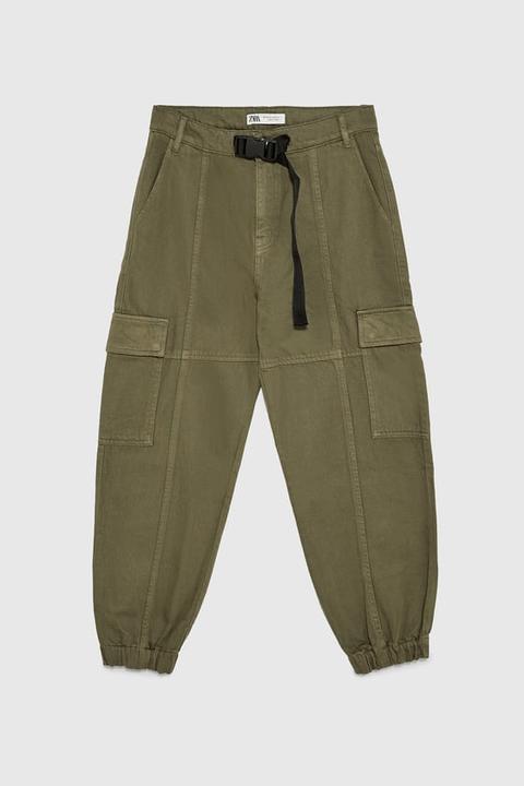 Pantaloni Militari Con Cintura