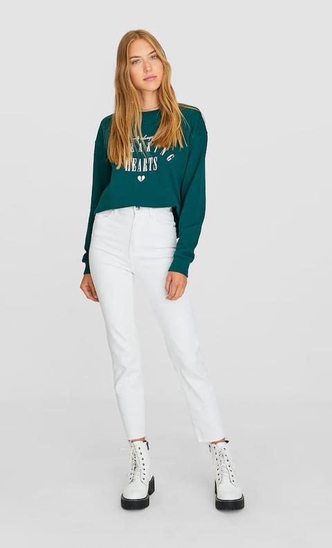 Slim Fit Mom Jeans In White