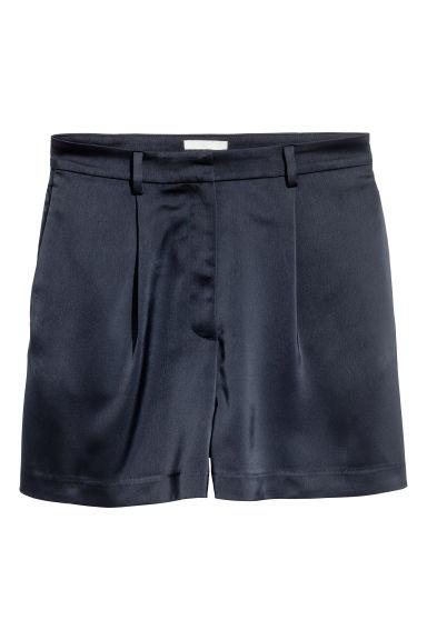 H & M - Shorts A Vita Alta - Blu