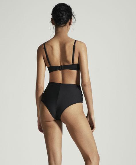 Slip Bikini Alti A Tinta Unita