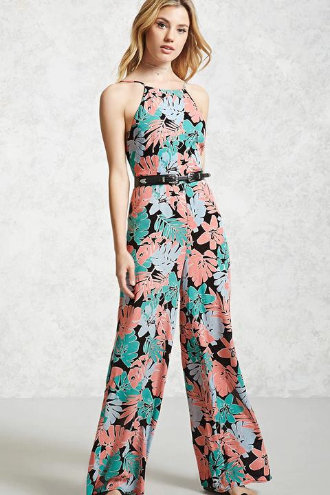 forever 21 floral jumpsuit