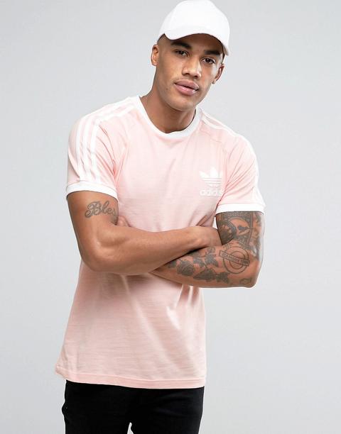 camiseta rosa hombre adidas