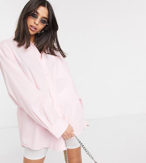 Collusion Oversized Shirt In Pink