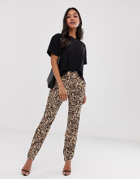 Pantalones Con Estampado De Leopardo De Vila-multicolor