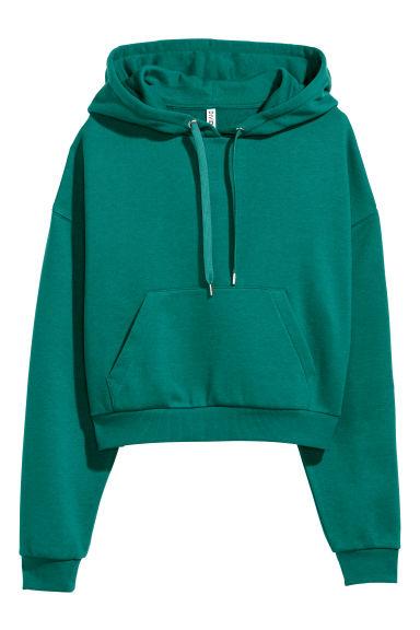 Sudadera Corta Con Capucha