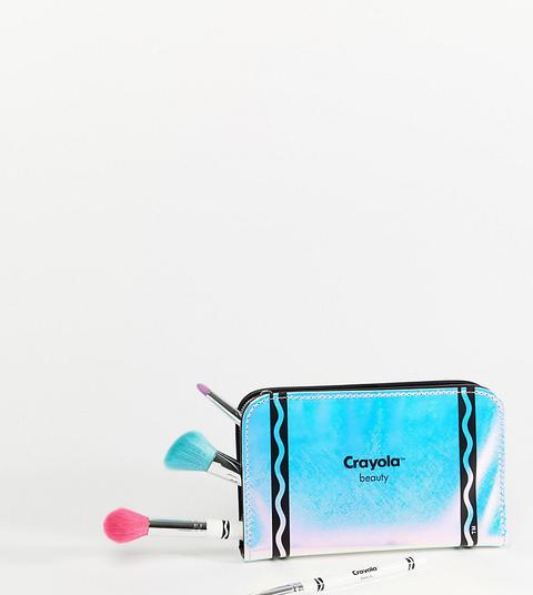 Crayola - Astuccio Con Pennelli Per Make-up - Multicolore