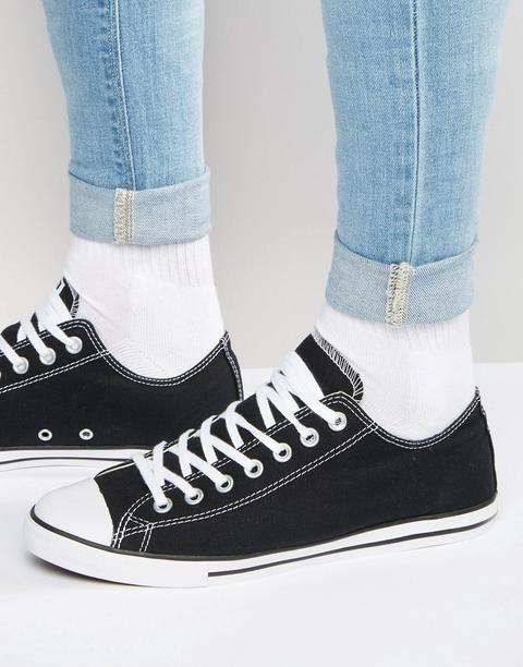 Converse - All Star Lean 142272c - Scarpe Da Ginnastica Di Tela Nera - Nero