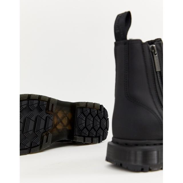 dr martens 2976 alyson black leather snowgrip flat chelsea boots
