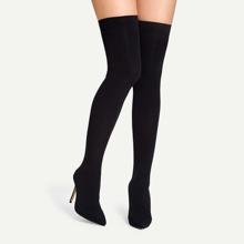 Botas Tejidas Sólidas