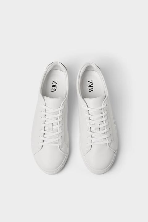 White Leather Sneakers from Zara on 21 