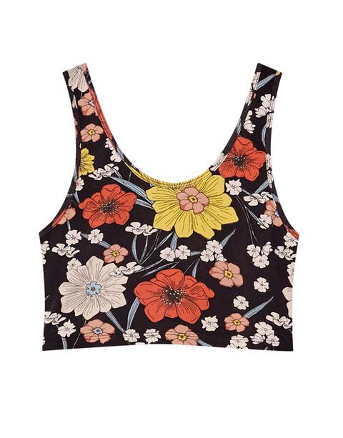 Crop Top Estampado Floral from Pull and Bear on 21 Buttons