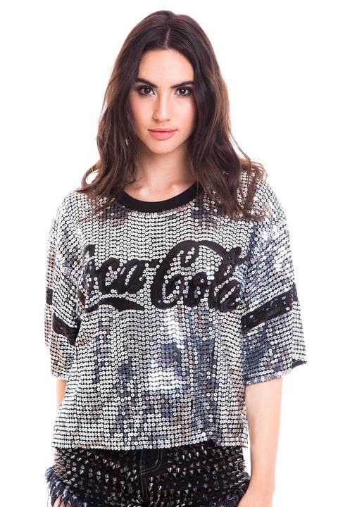 Top Lentejuelas Coca Cola