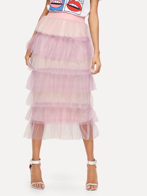 Gonna In Tulle Multistrato