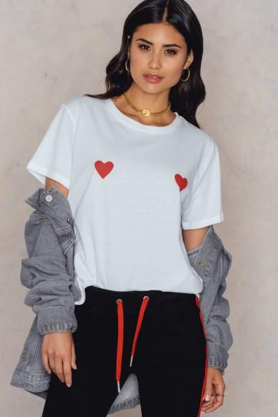 Na-kd Hearts Tee - White