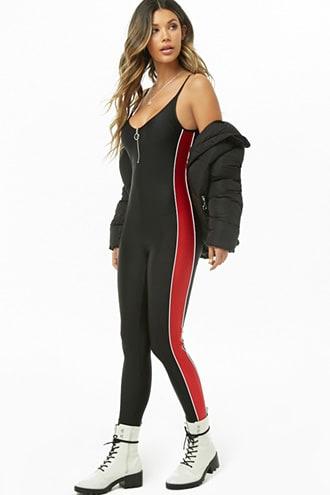 forever 21 jumpsuit red