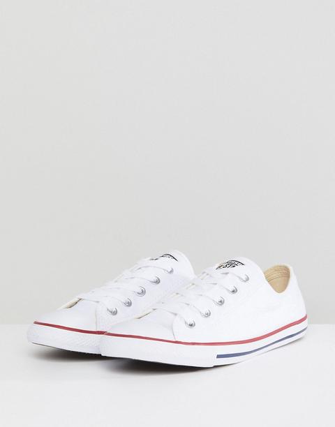 converse all star dainty ox white