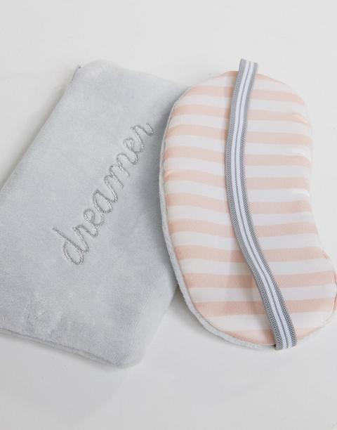 "asos - Beauty-case E Mascherina Per La Notte Con Scritta "dreamer" - Multicolore