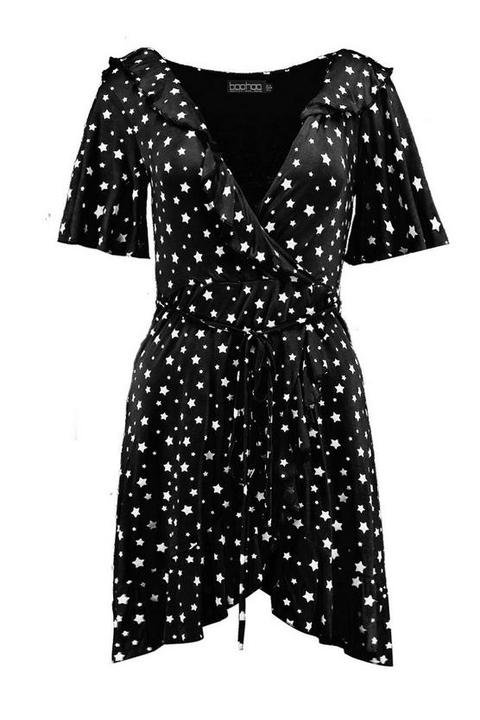Star Wrap Tea Dress from Boohoo on 21 Buttons