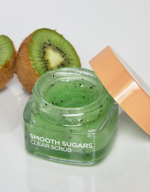 L'oreal Paris - Smooth Sugar Clear Kiwi - Scrub Viso E Labbra Da 50 Ml - Verde