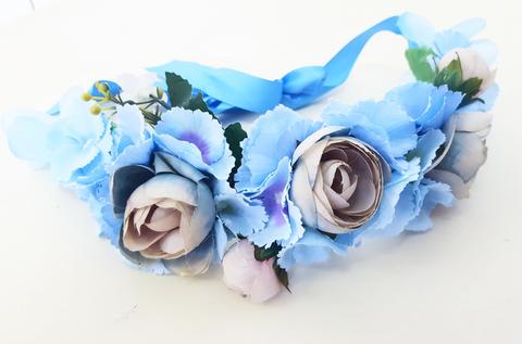 Flower Belt (nude And Blue)