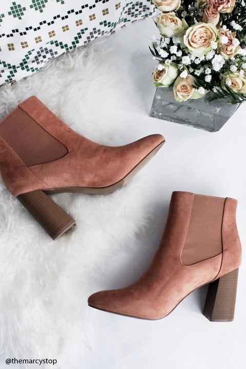 faux suede ankle boots forever 21