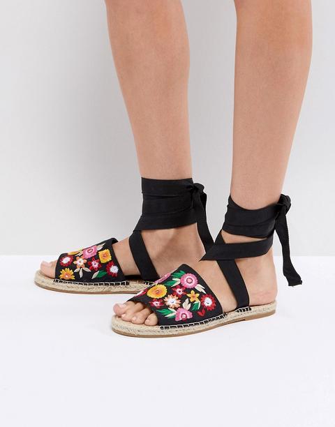 Sandalias Estilo Alpargatas Con Bordados Jac De Asos