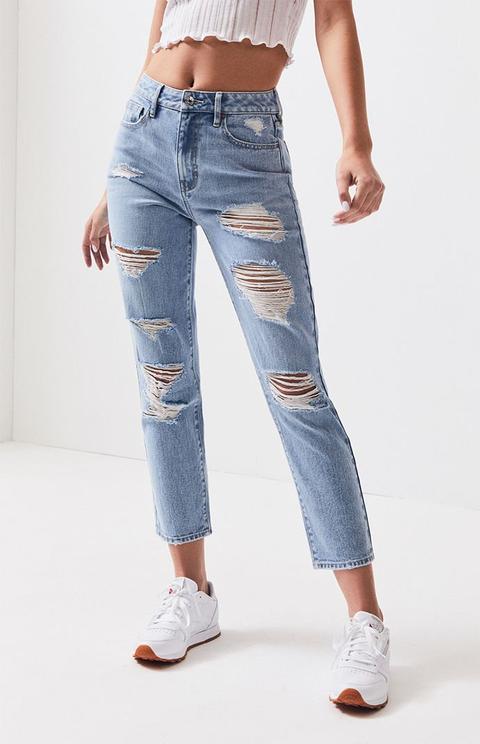 pacsun ripped mom jeans