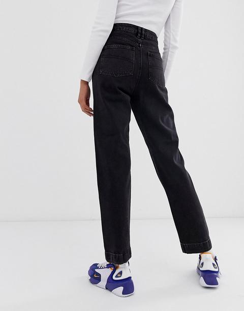Collusion X006 - Mom Jeans Nero Slavato - Nero di ASOS su 21 Buttons