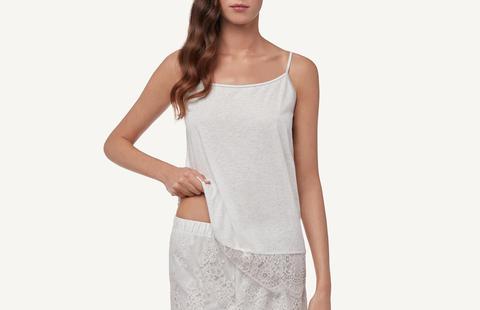 Top In Supima Cotton® Con Pizzo