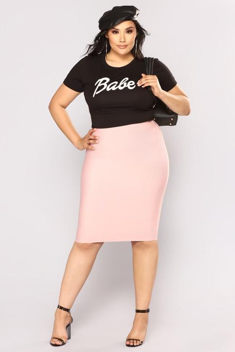 Charmer Bandage Skirt - Light Pink