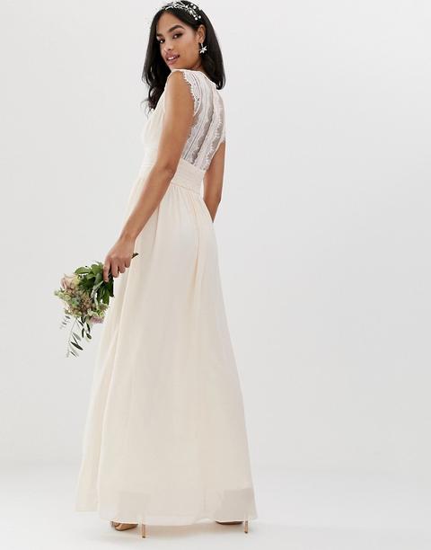 tfnc lace detail maxi bridesmaid dress