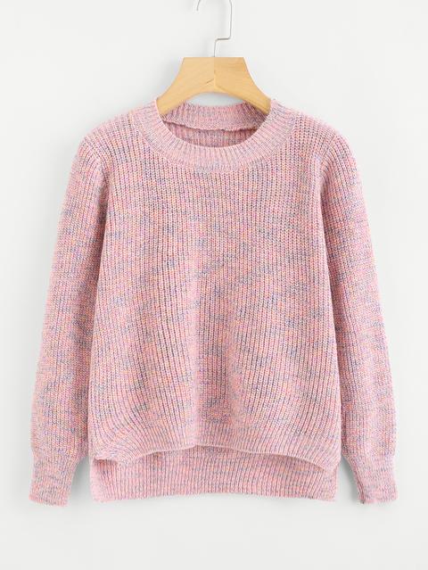 Dip Hem Knit Sweater