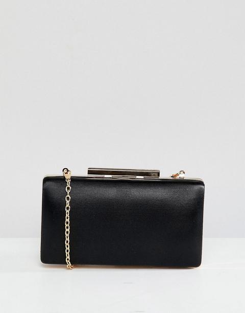 Bolso Clutch Cuadrado En Negro De True Decadence