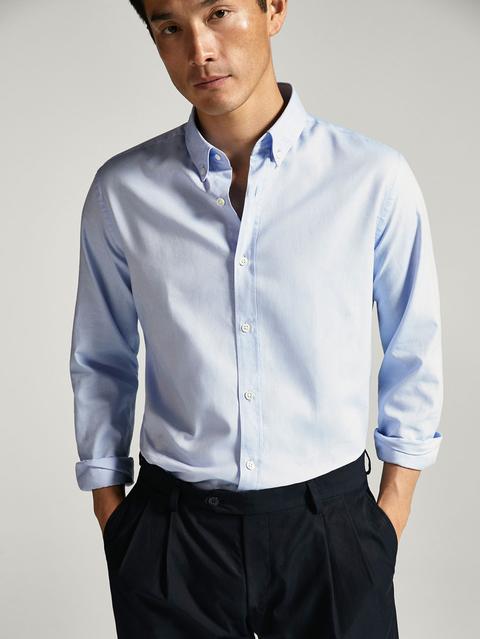 Camisa Oxford Slim Fit