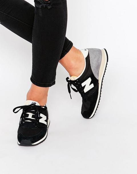 New Balance Black Suede 420 Trainers