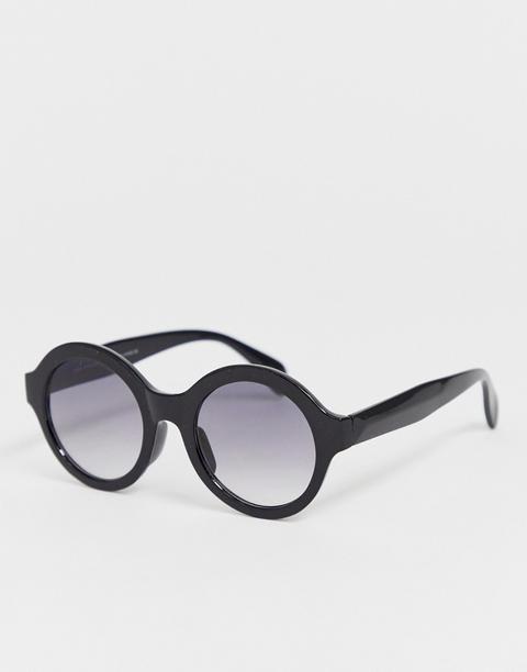 Svnx Round Frame Sunglasses In Black