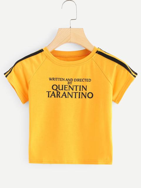 T-shirt Con Stampa Slogan