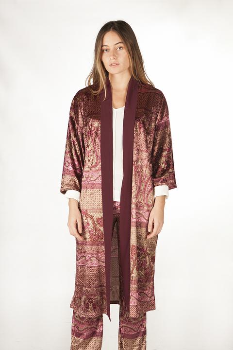 Kimono Velvet Estampado